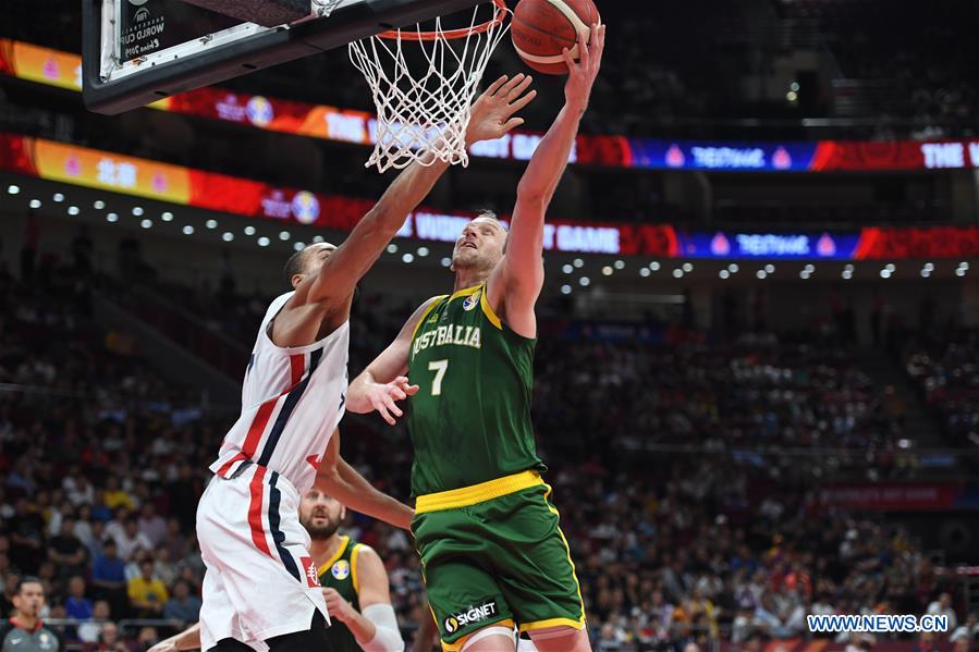 (SP)CHINA-BEIJING-BASKETBALL-FIBA WORLD CUP-FRA VS AUS (CN)