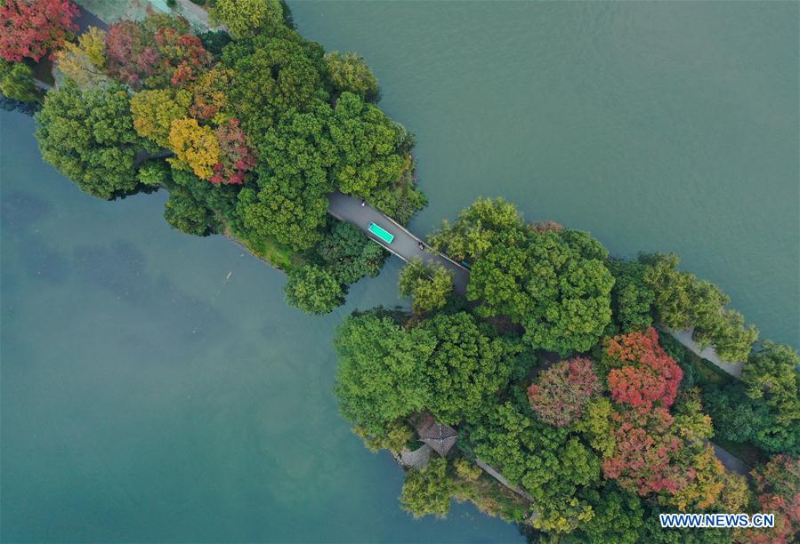 CHINA-ZHEJIANG-HANGZHOU-WEST LAKE-AERIAL VIEW (CN)