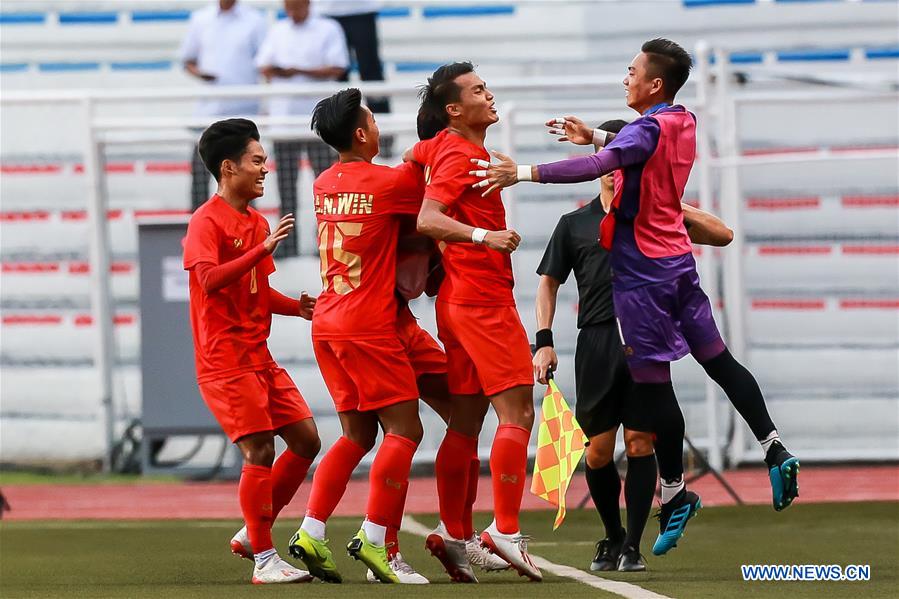 (SP)PHILIPPINES-MANILA-SEA GAMES-SOCCER-MALAYSIA VS MYANMAR