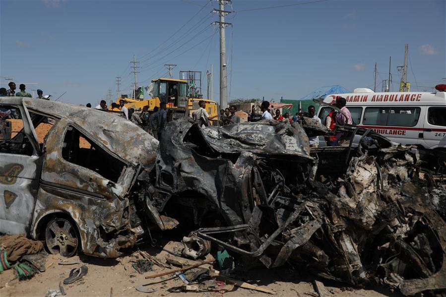 (SPOT NEWS)SOMALIA-MOGADISHU-SUICIDE BOMBING