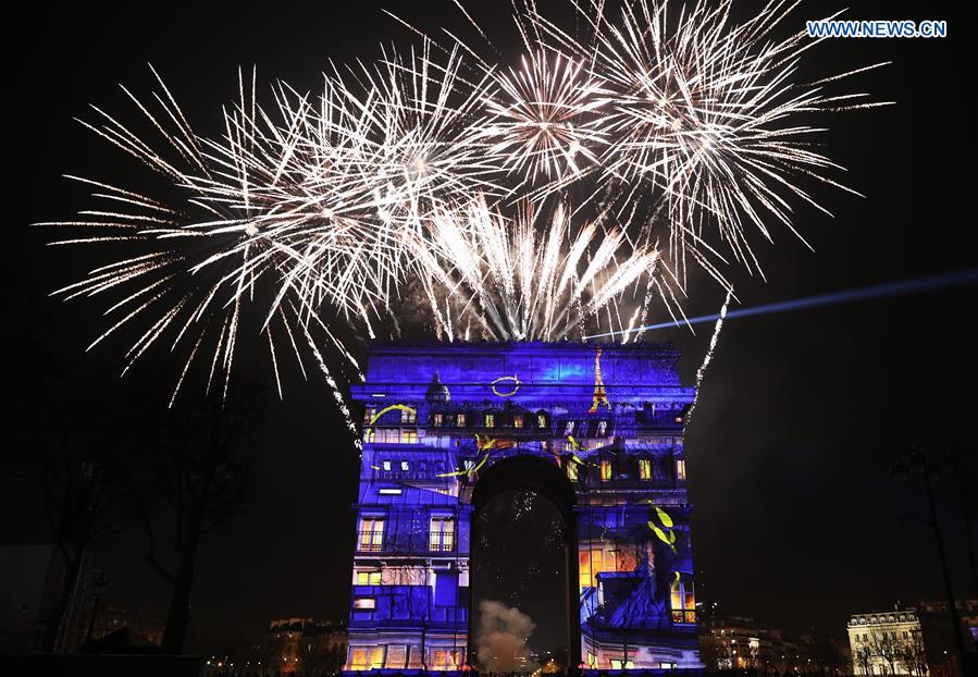 FRANCE-PARIS-ARC DE TRIOMPHE-FIREWORKS