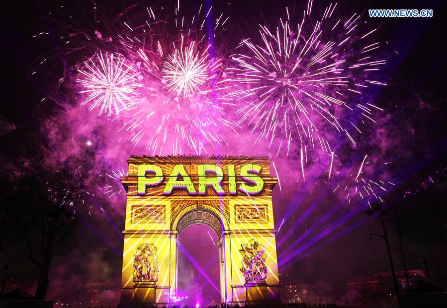 FRANCE-PARIS-ARC DE TRIOMPHE-FIREWORKS