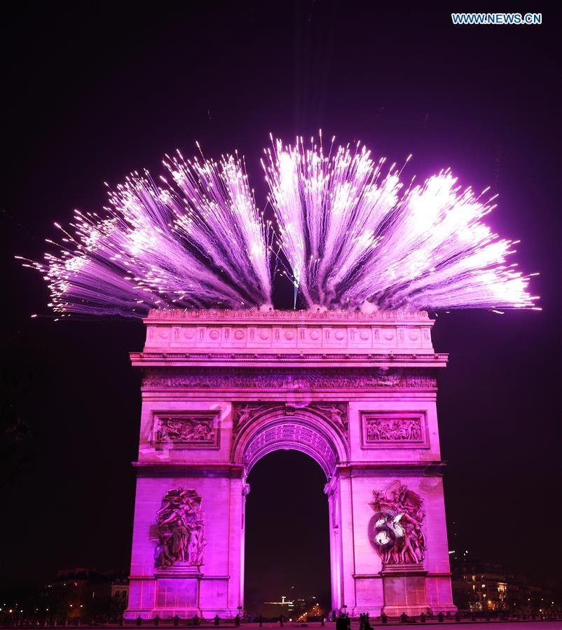 FRANCE-PARIS-ARC DE TRIOMPHE-FIREWORKS