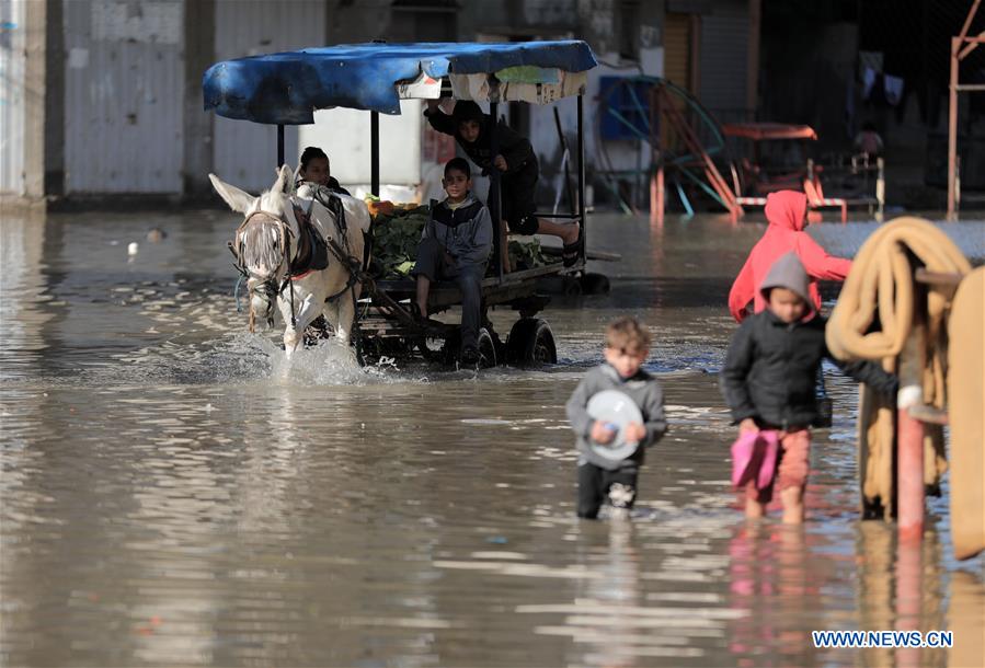 MIDEAST-GAZA-FLOOD