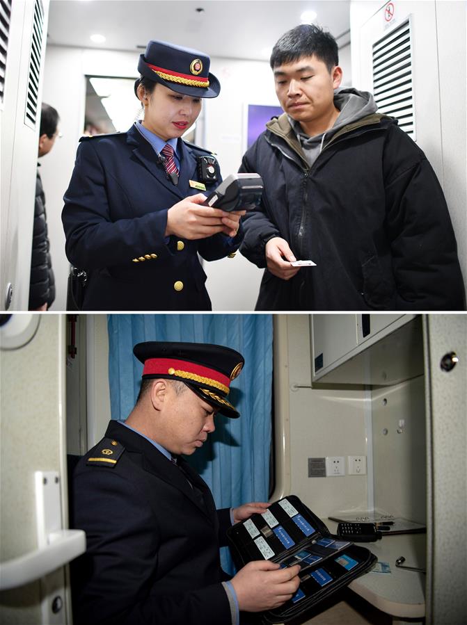 CHINA-SHANXI-RAILWAY-"DIFFICULT-TO-MEET" COUPLE-SPRING FESTIVAL AWAY FROM HOME (CN)