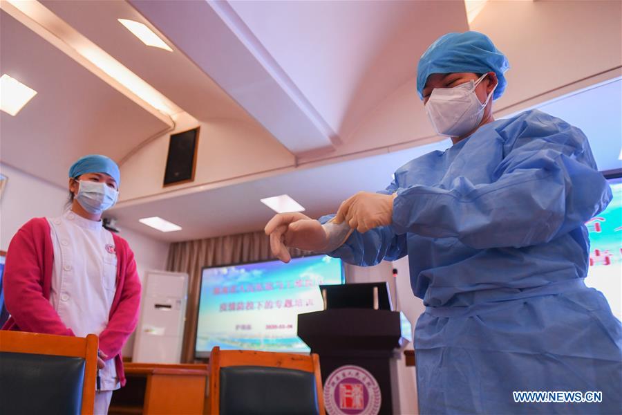 CHINA-HUNAN-CHANGSHA-NOVEL CORONAVIRUS-FIGHTING-TRAINING (CN)