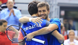 Croatia wins Spain at Davis Cup World Group first round match