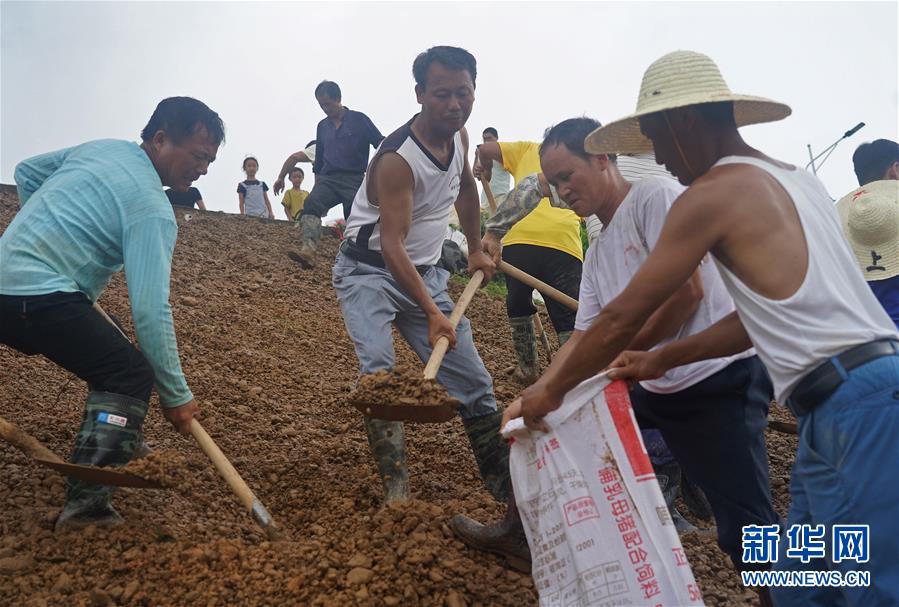 （在习近平新时代中国特色社会主义思想指引下——新时代新作为新篇章·习近平总书记关切事·图文互动）（6）洪峰浪尖，鲜红的党旗高高飘扬——记防汛抗洪一线的共产党员