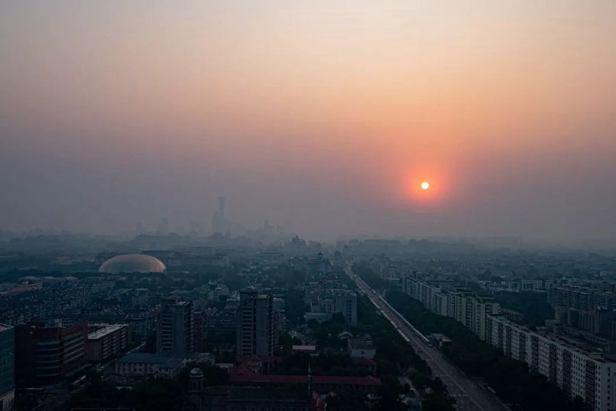 这就是今天早上的北京！