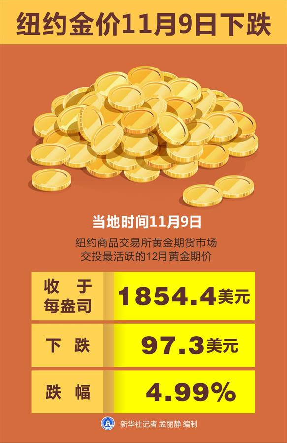 （图表）［财经·行情］纽约金价11月9日下跌